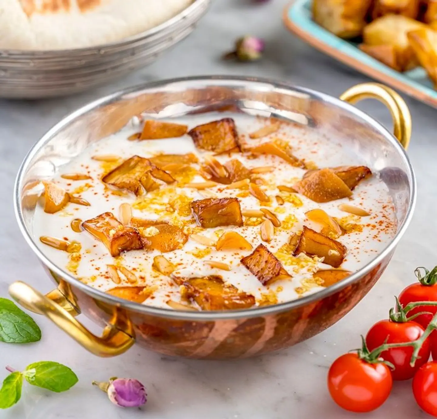 Eggplant Fatteh