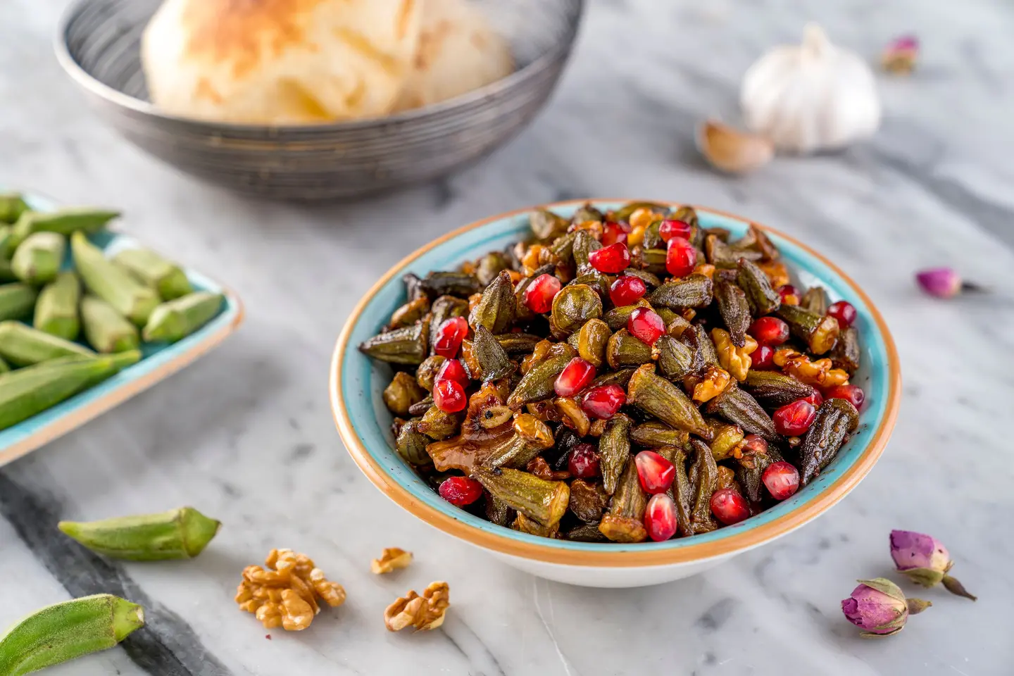 Okra With Pomegranate Molasses