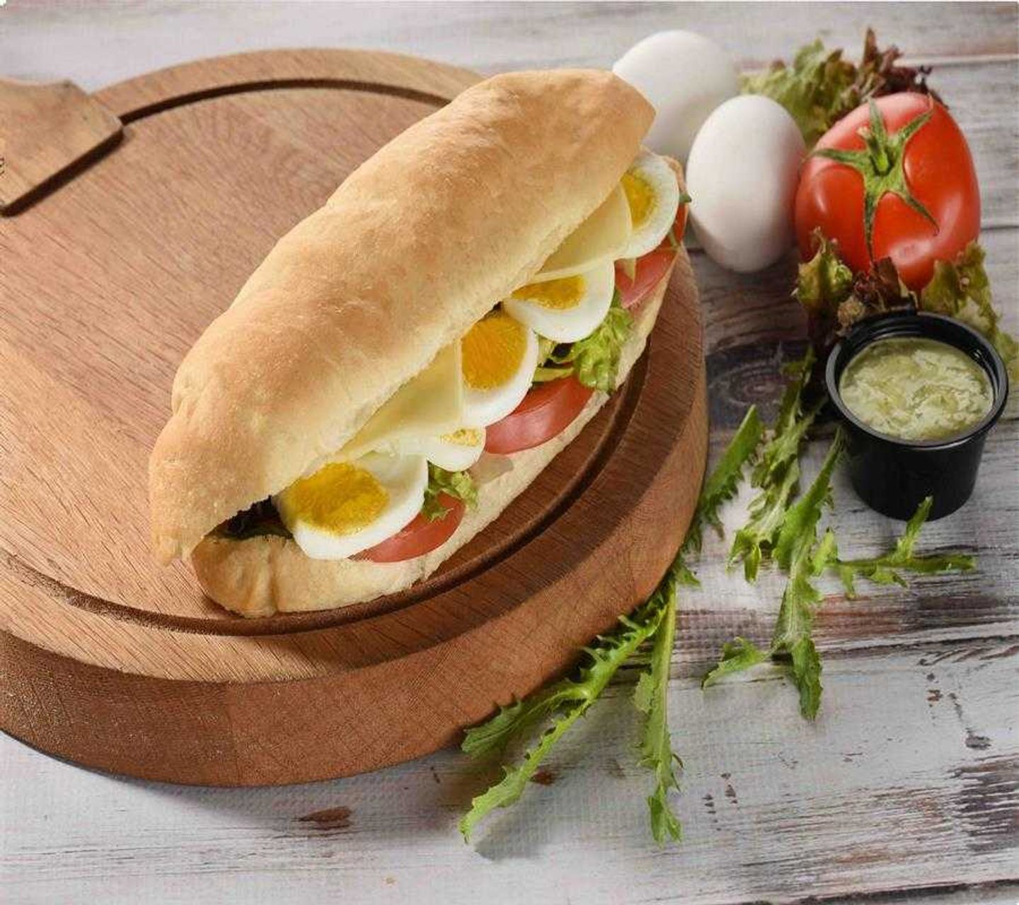 Egg Pesto Sandwich