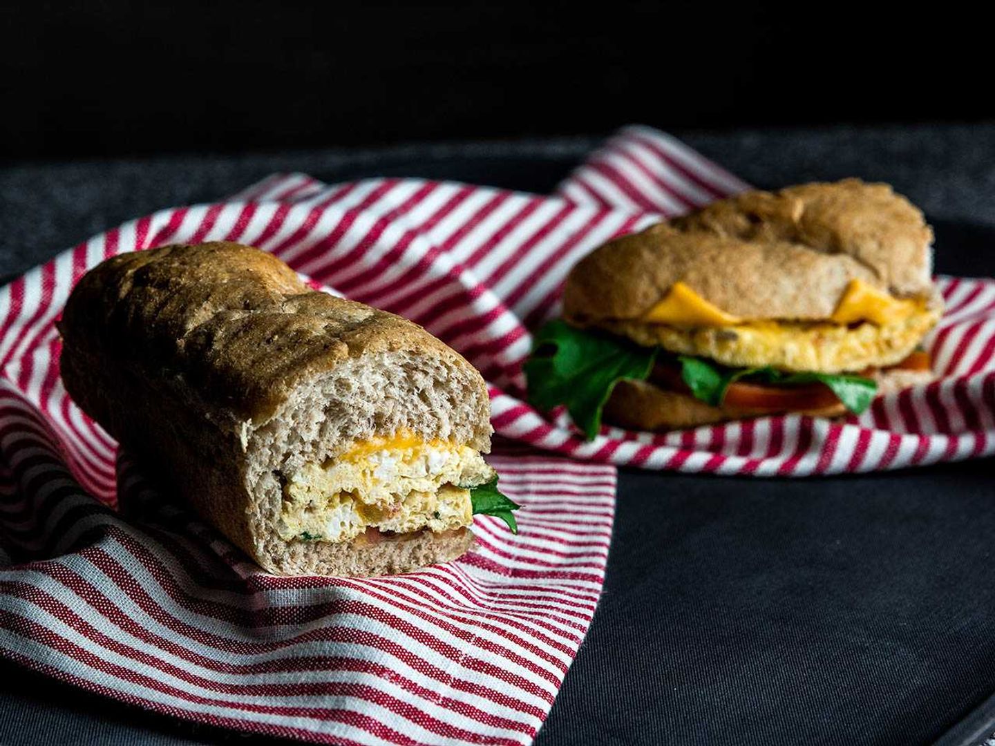 Vegetarian Omelette Sandwich