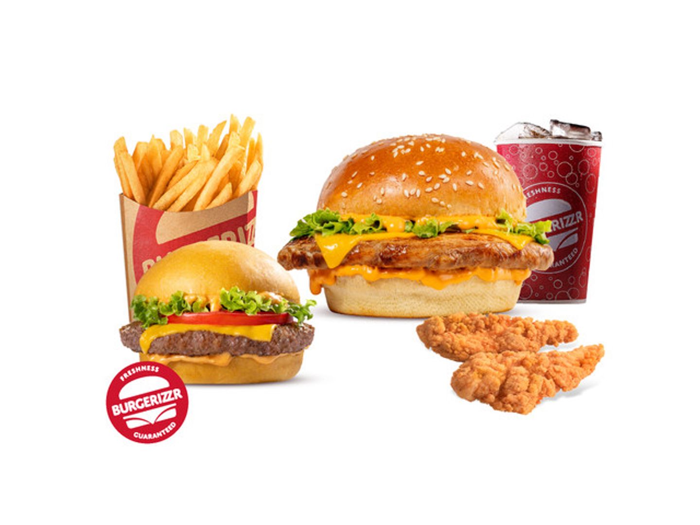 Classic Chicken Meal + One Meltizzr Beef Sandwich + 2 Strips