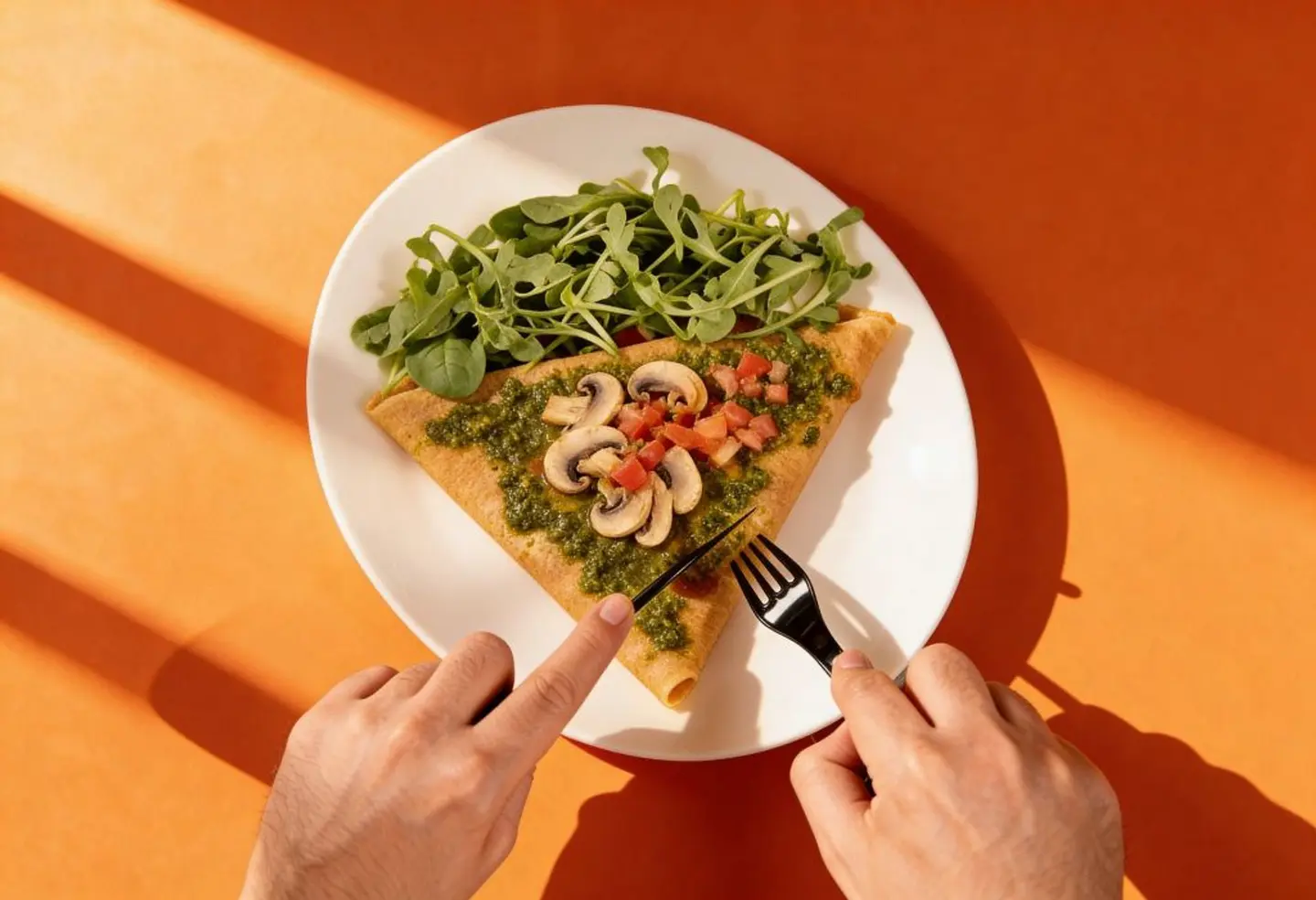 Chicken And Pesto Crepe