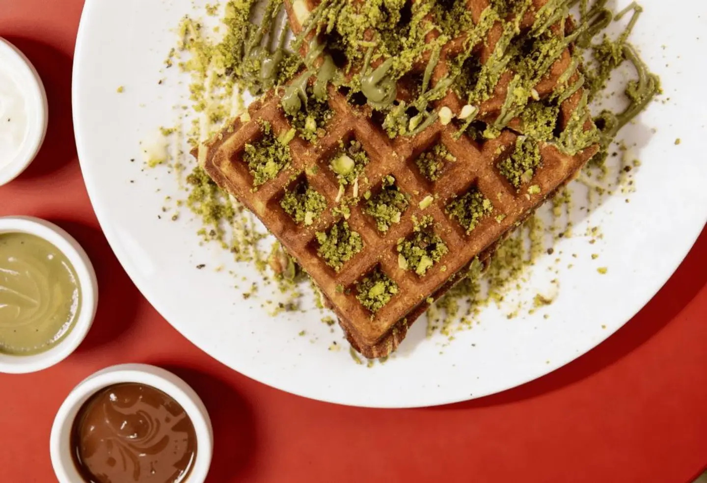 Triple Sauce Waffle