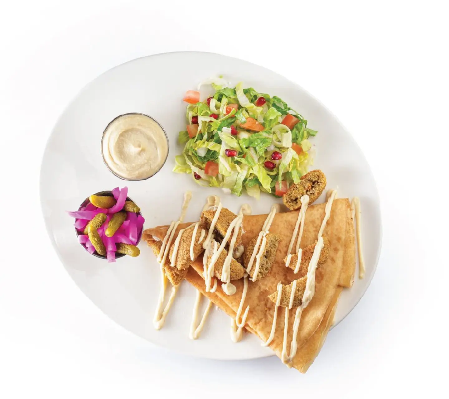 Falafel Hummus Crepe
