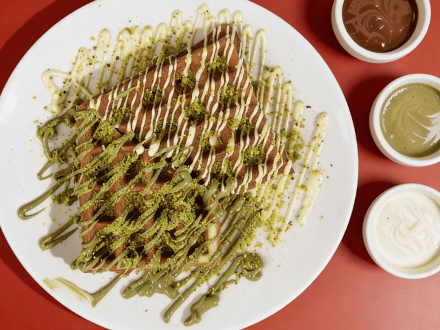 Cheesecake Pistachio Waffle