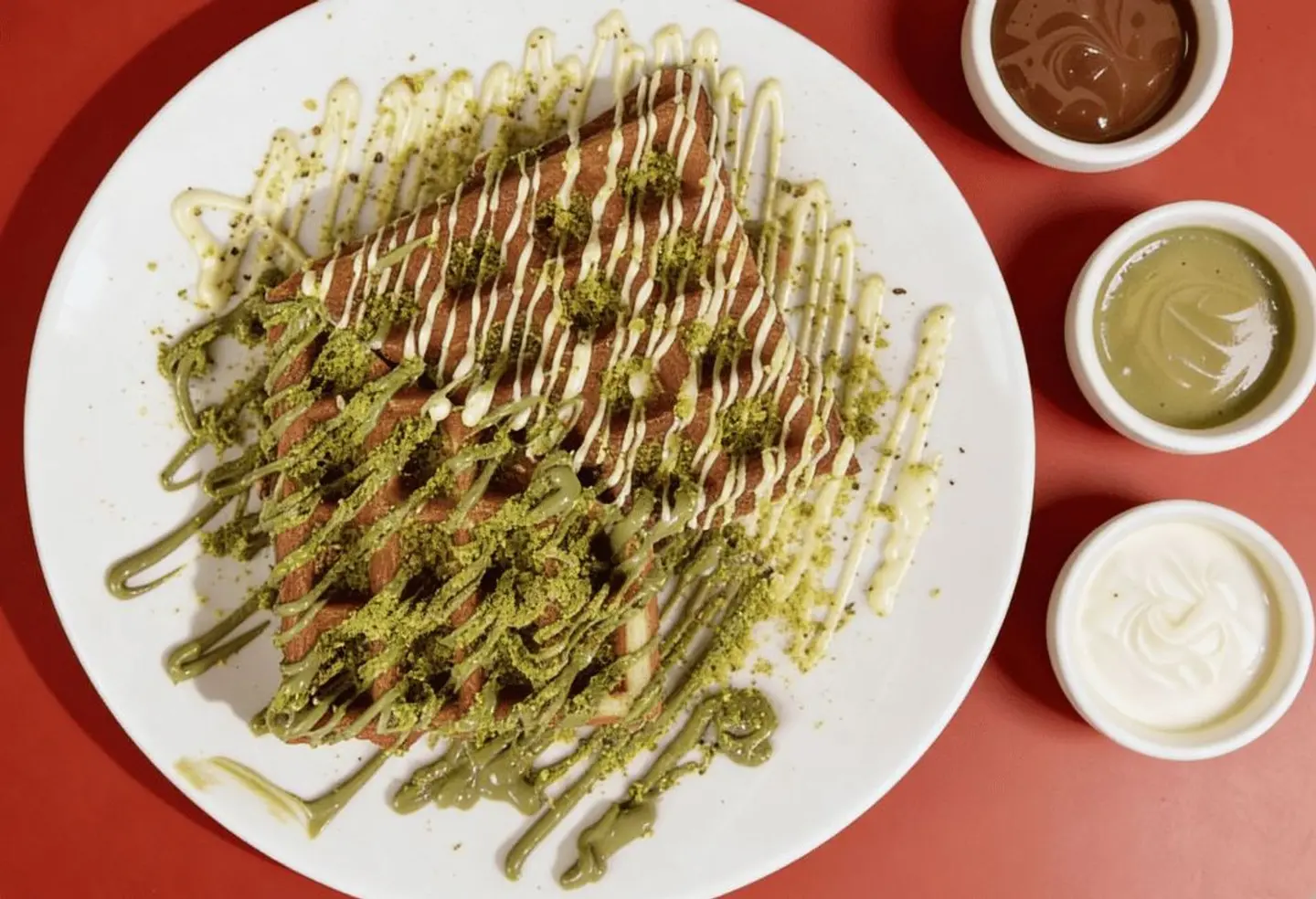 Cheesecake Pistachio Waffle