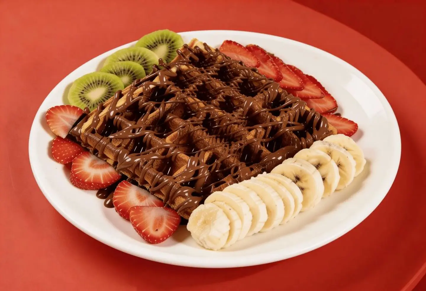 Fruits Waffle