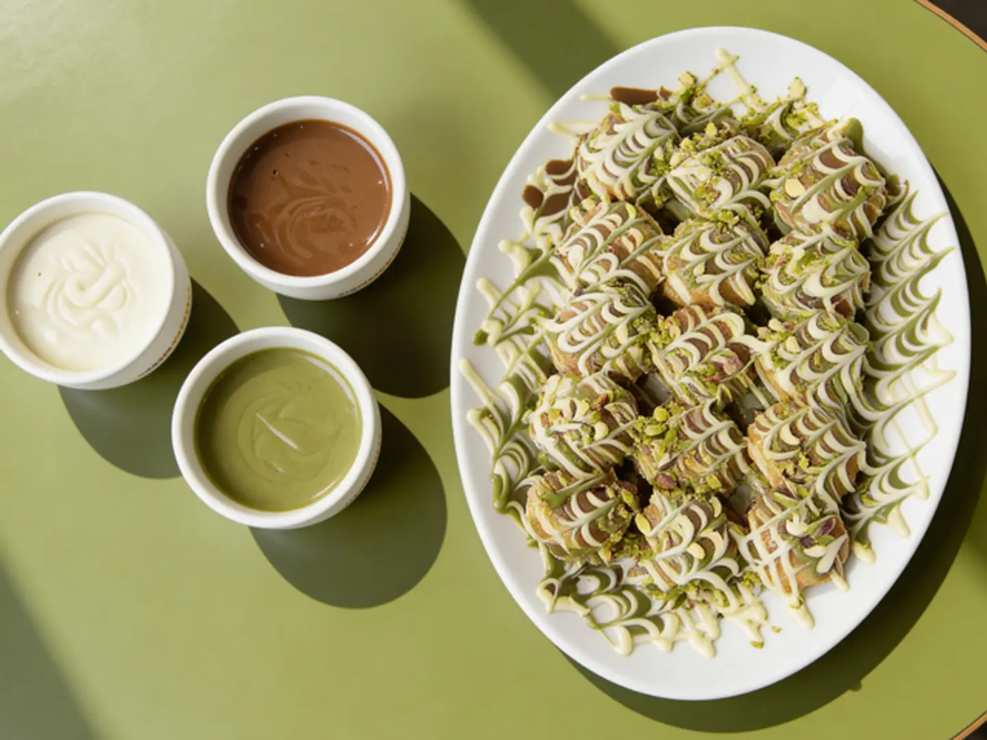 Minipancake Cheesecake Pistachio