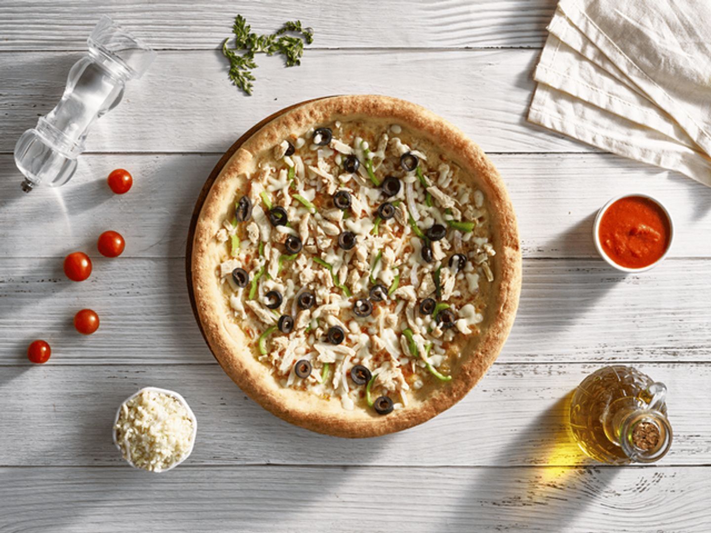 Grilled Chicken Pizza