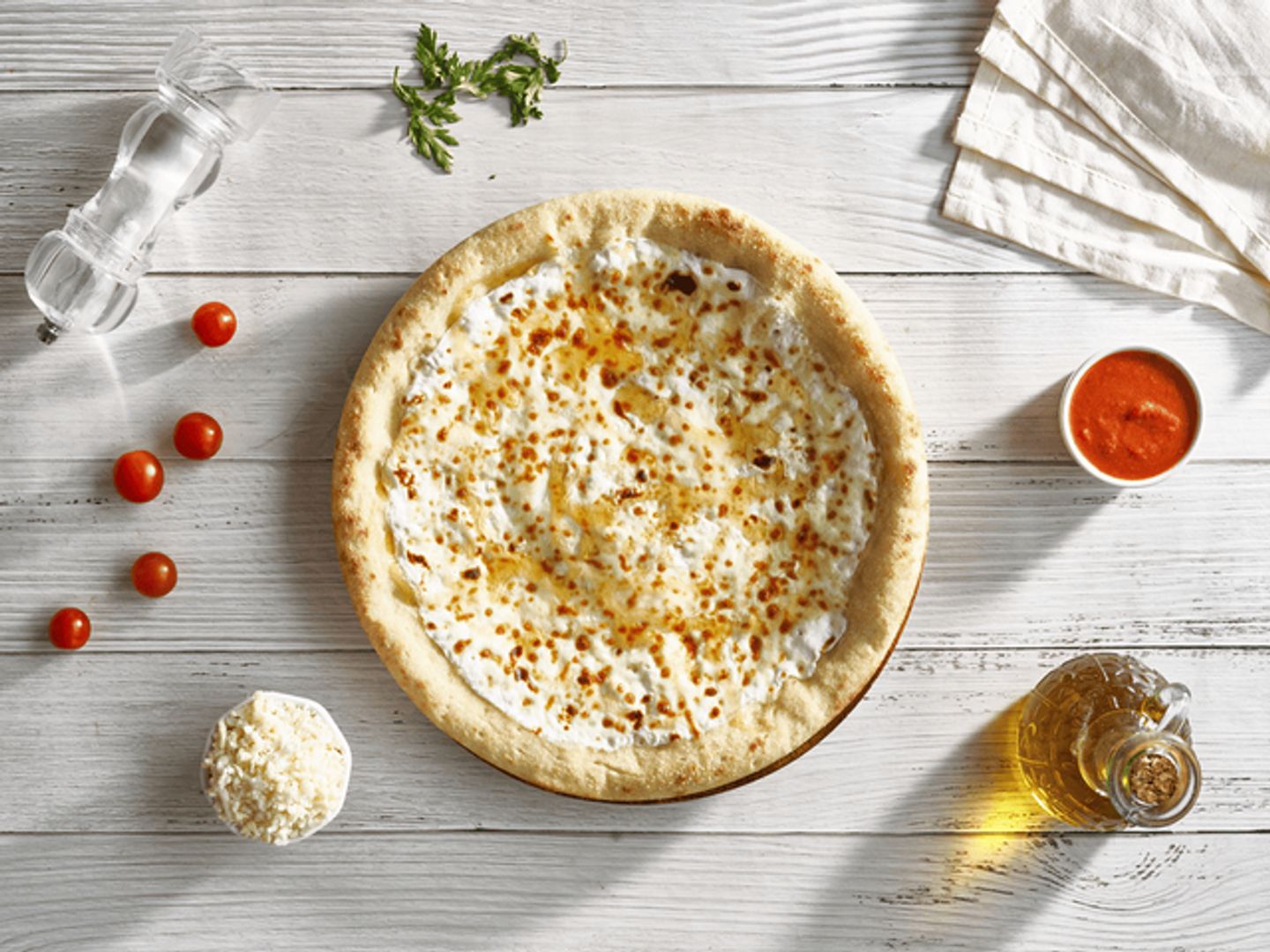 Labneh And Honey Pizza