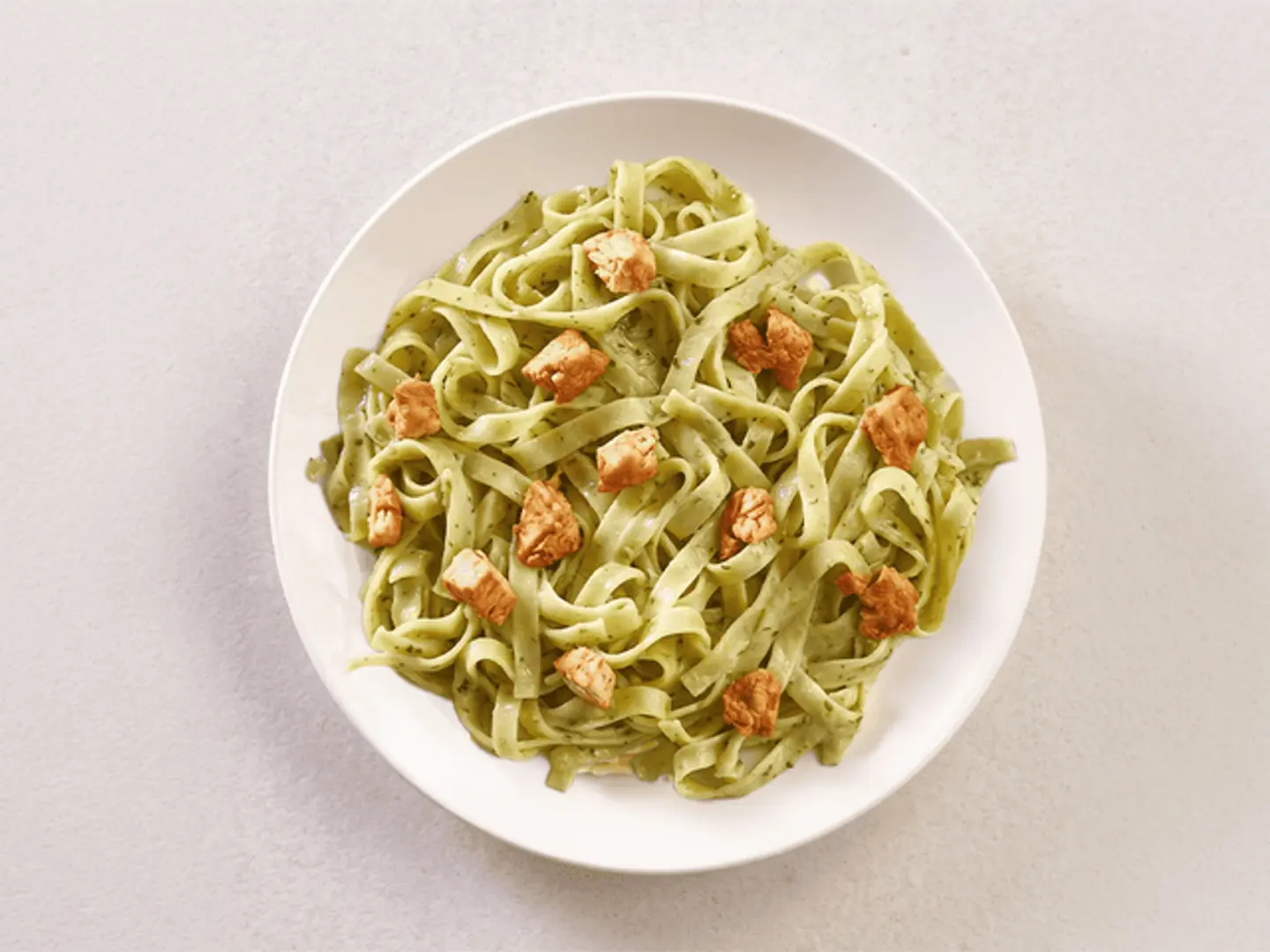 Chicken Creamy Pesto Fettuccine Pasta