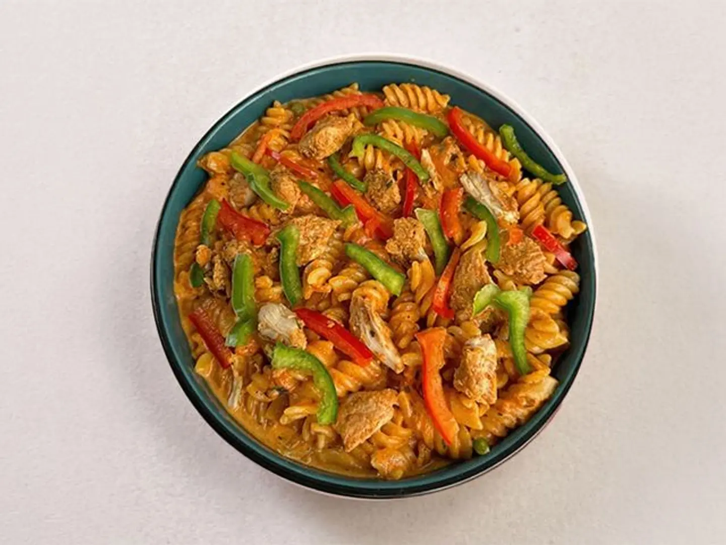 Chicken With Hot Cajin Sauce Pasta