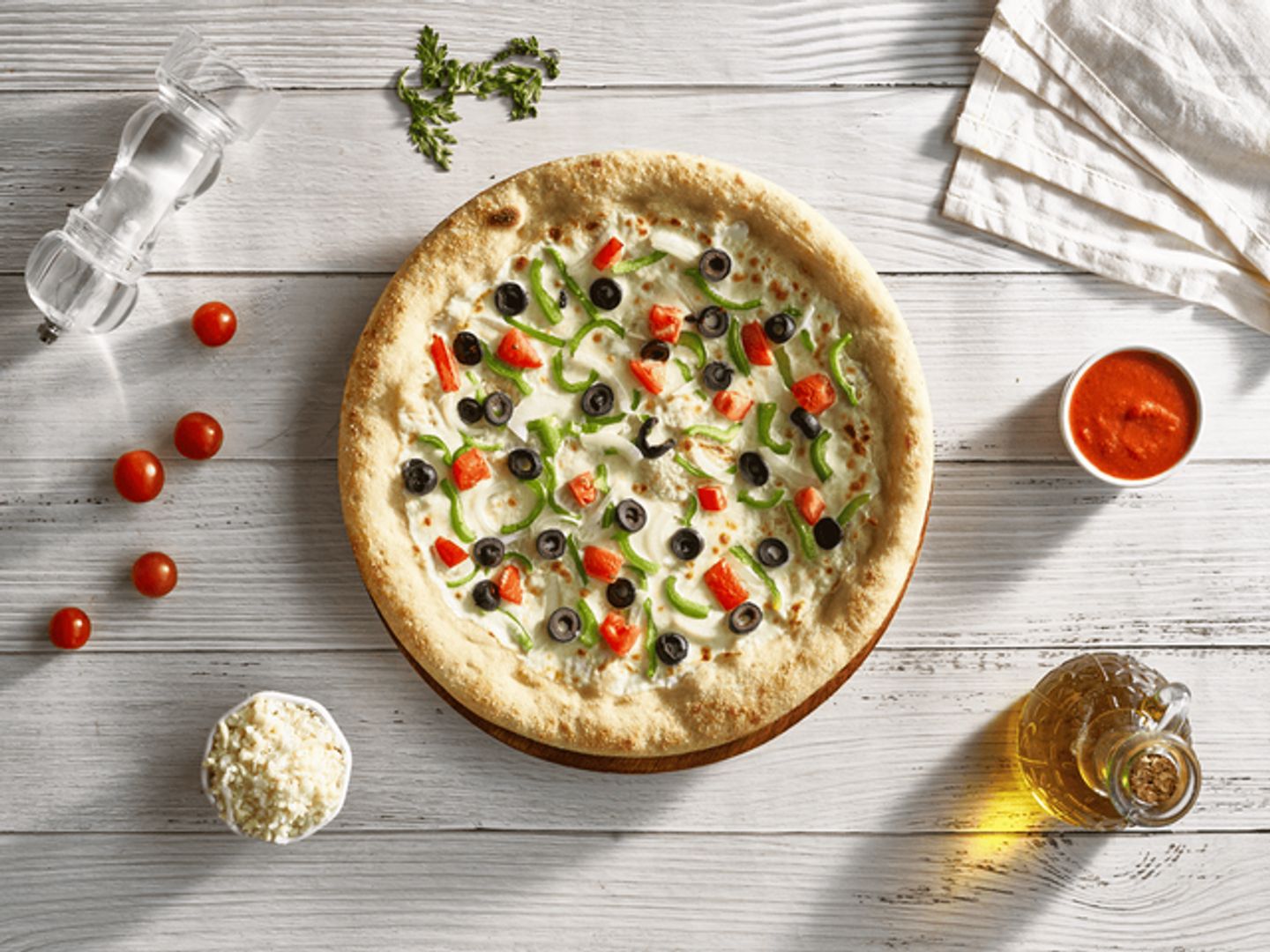 French Mozarella Vegeterian Pizza