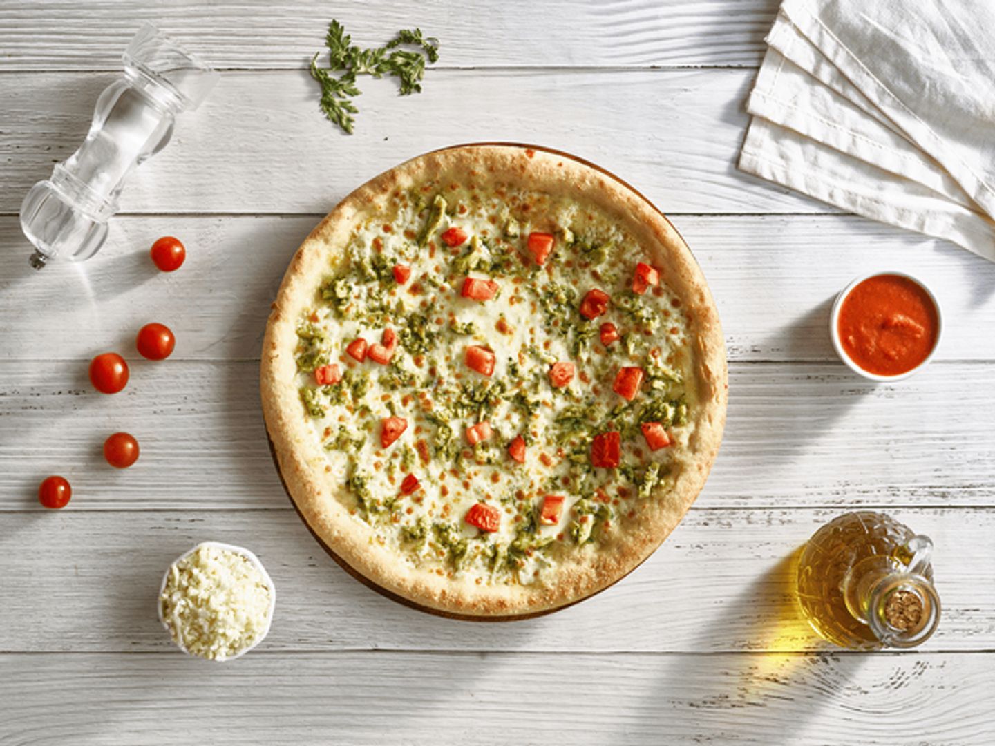 Chicken Pesto Pizza