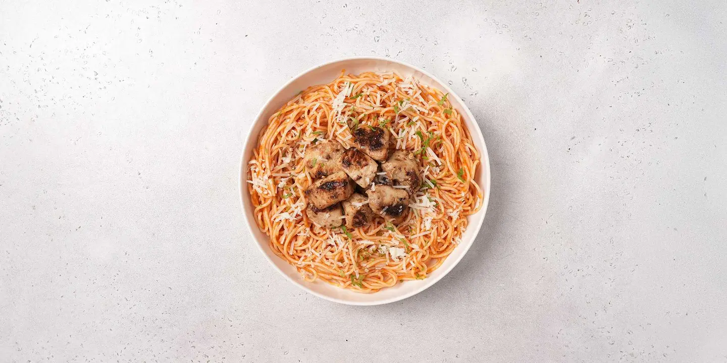 Parmesan Spaghetti With Chicken