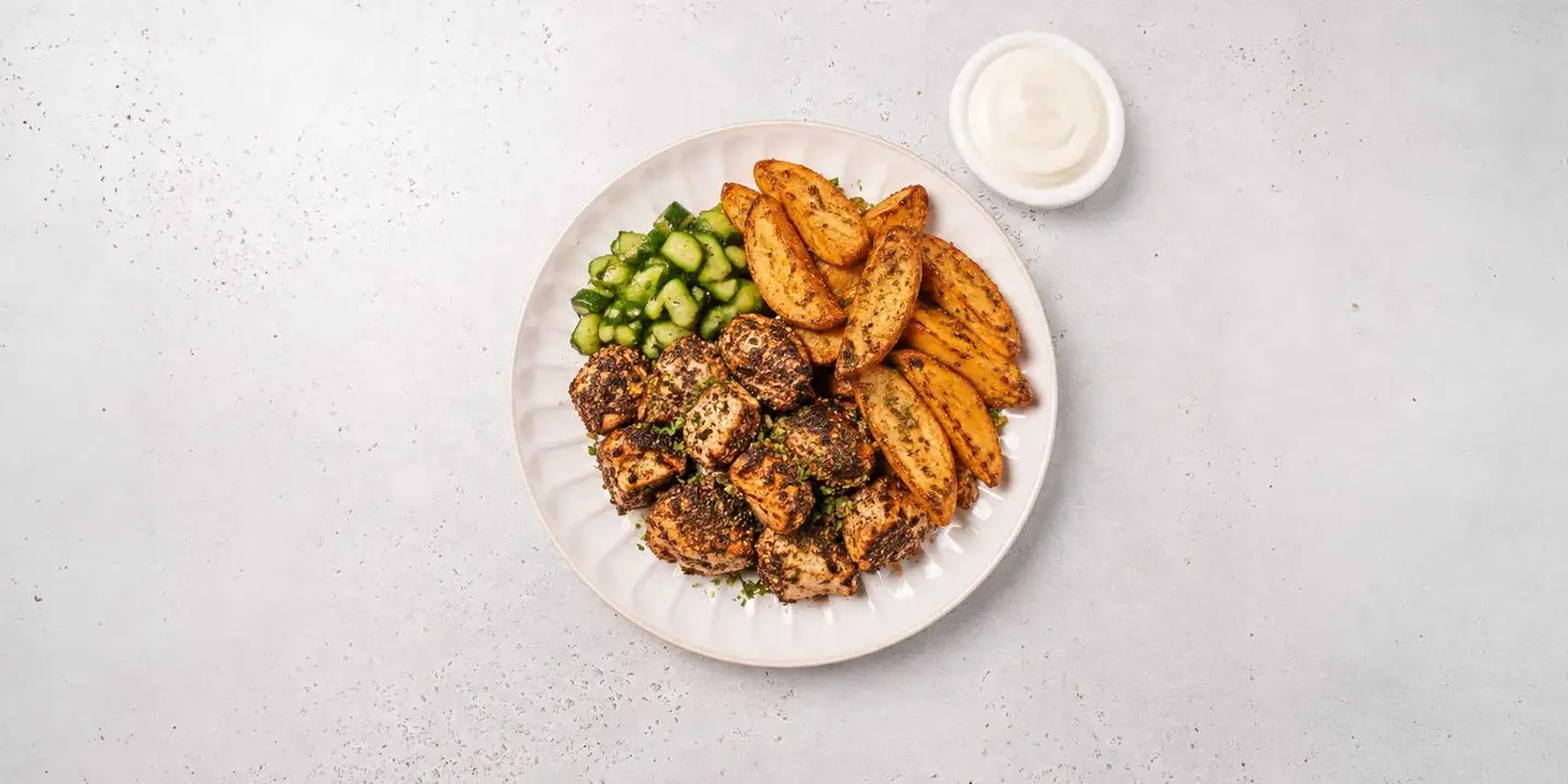 Zaatar Chicken With Potato Wedges