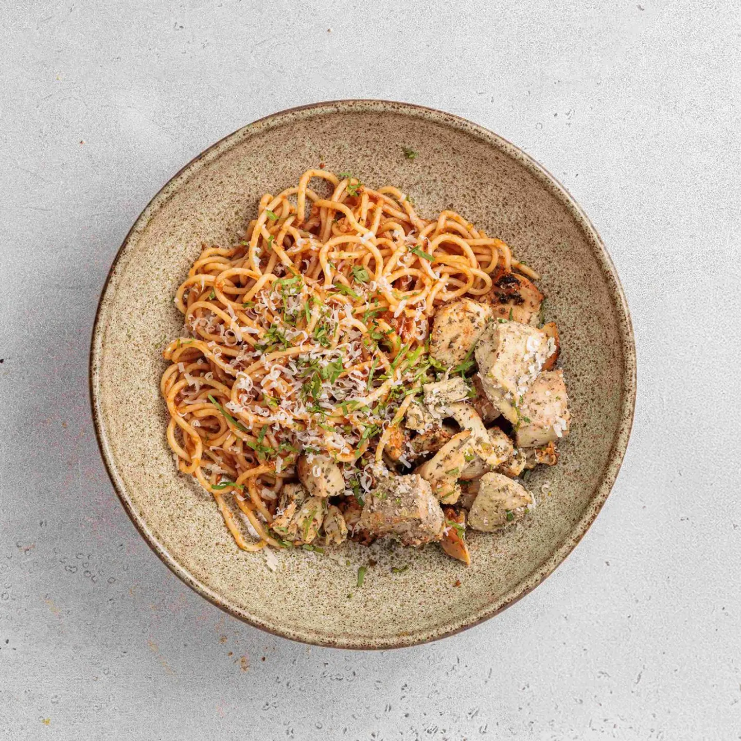 Chicken Parmesan Spaghetti