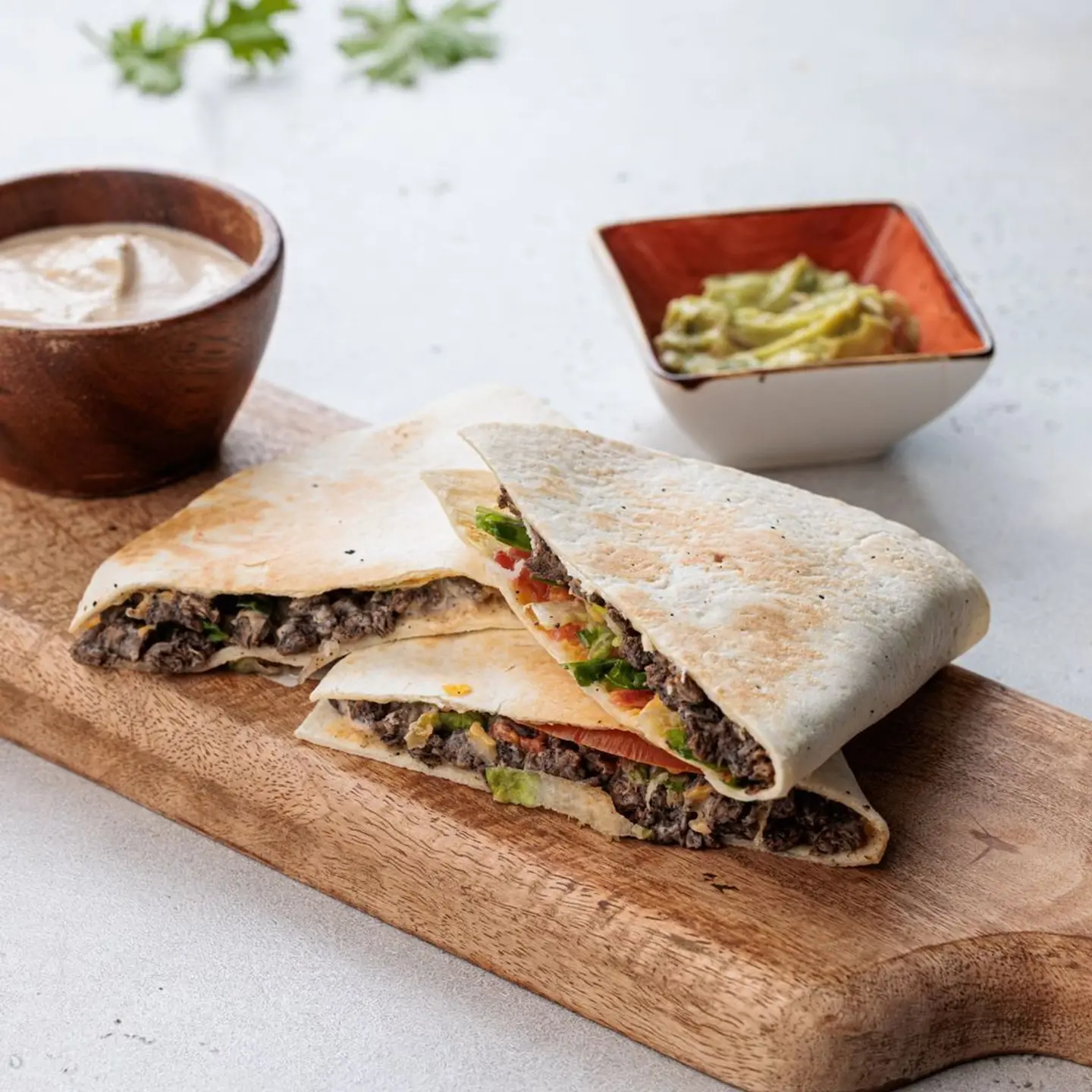 Beef Tenderloin Tikka Quesadilla