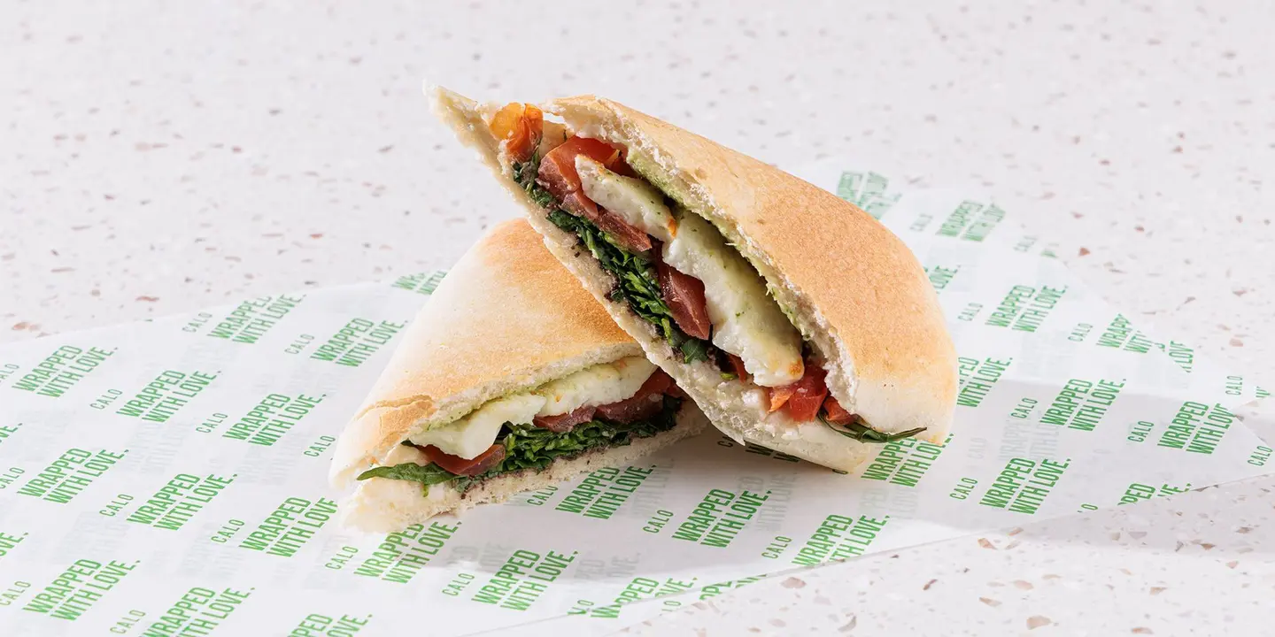 Halloumi Olive Panini