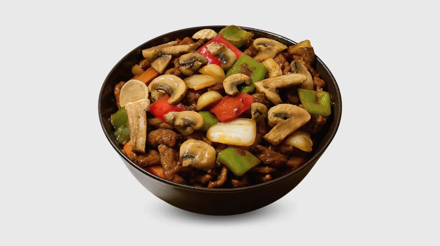 لحم بالفطر صغير