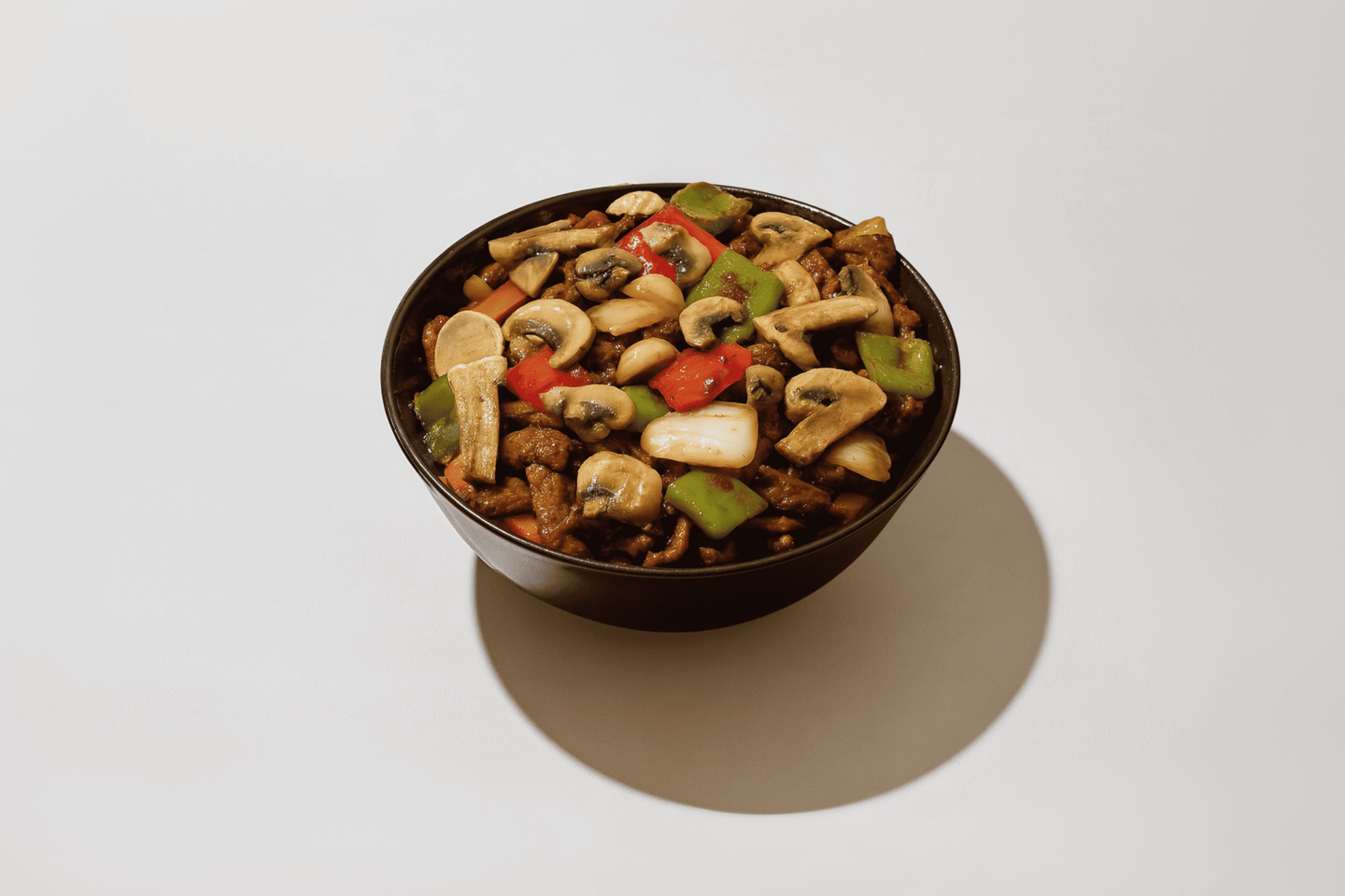 لحم بالفطر صغير