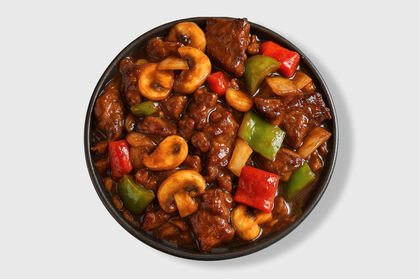 لحم بالفطر صغير