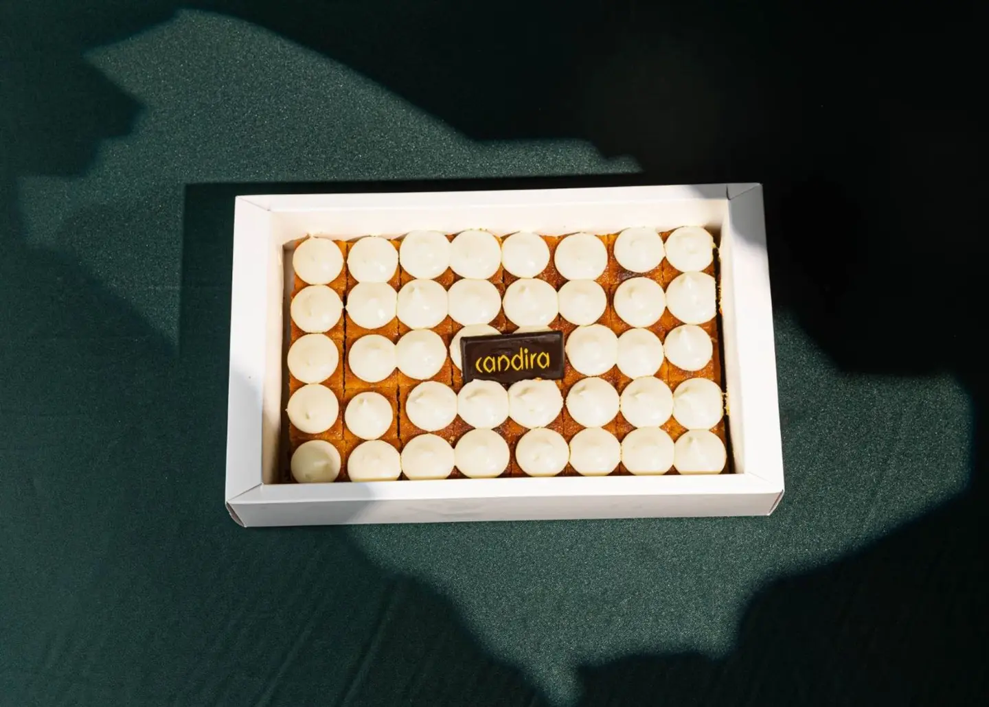 Basbousa Cheesecake Bites