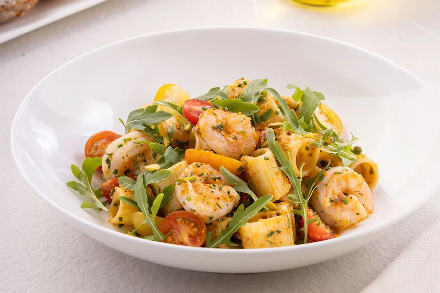 معكرونة روبيان الصقلية