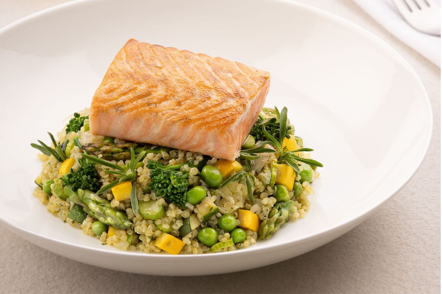 Grilled Scottish Salmon And Quinoa