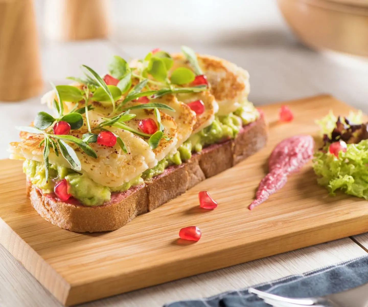 بروشيتا الحلوم واألفوكادو