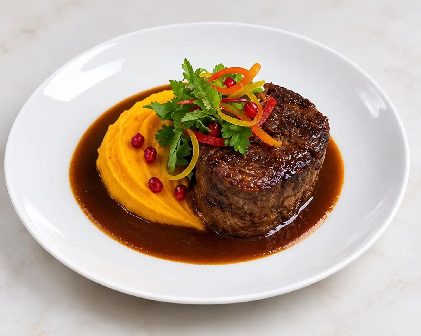 Lamb With Saffron Mash