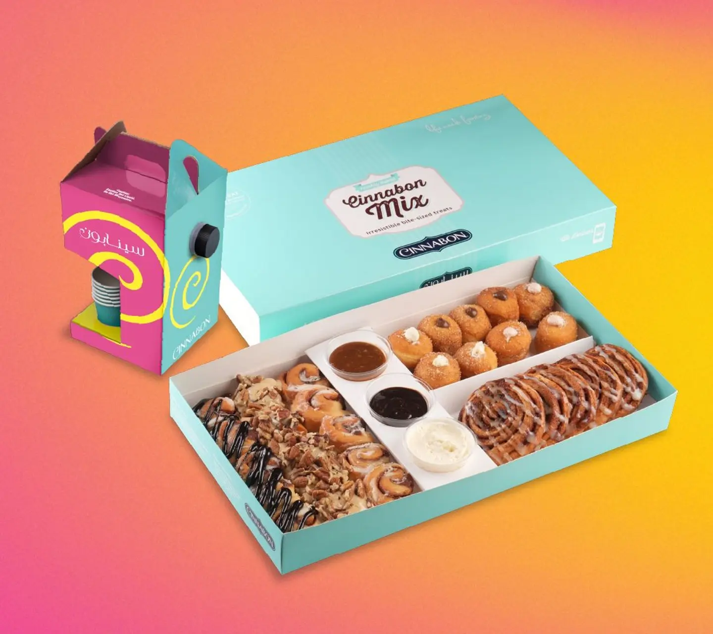 Cinnabon Mix Box + 1 Ltr Saudi Coffee