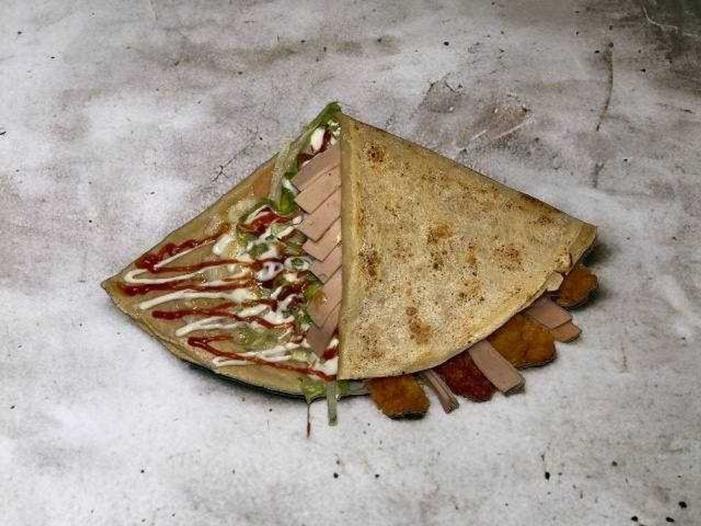 Smoked Chicken Crepe