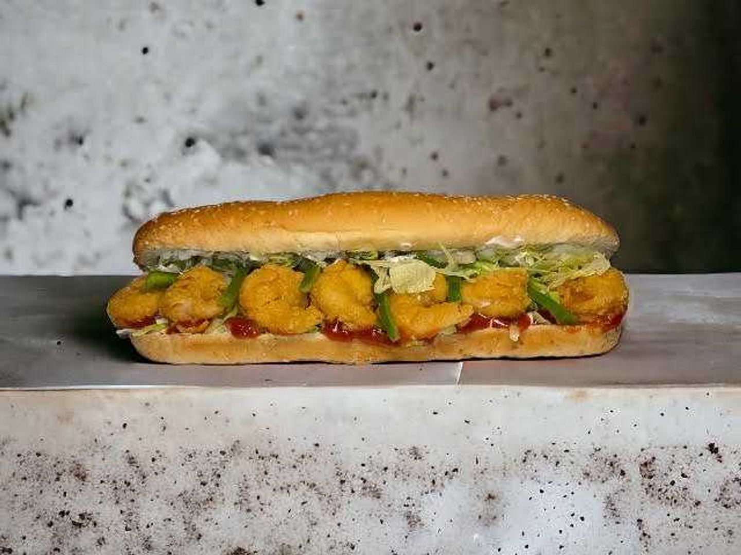 Crispy Shrimp Sandwich (Spicy)