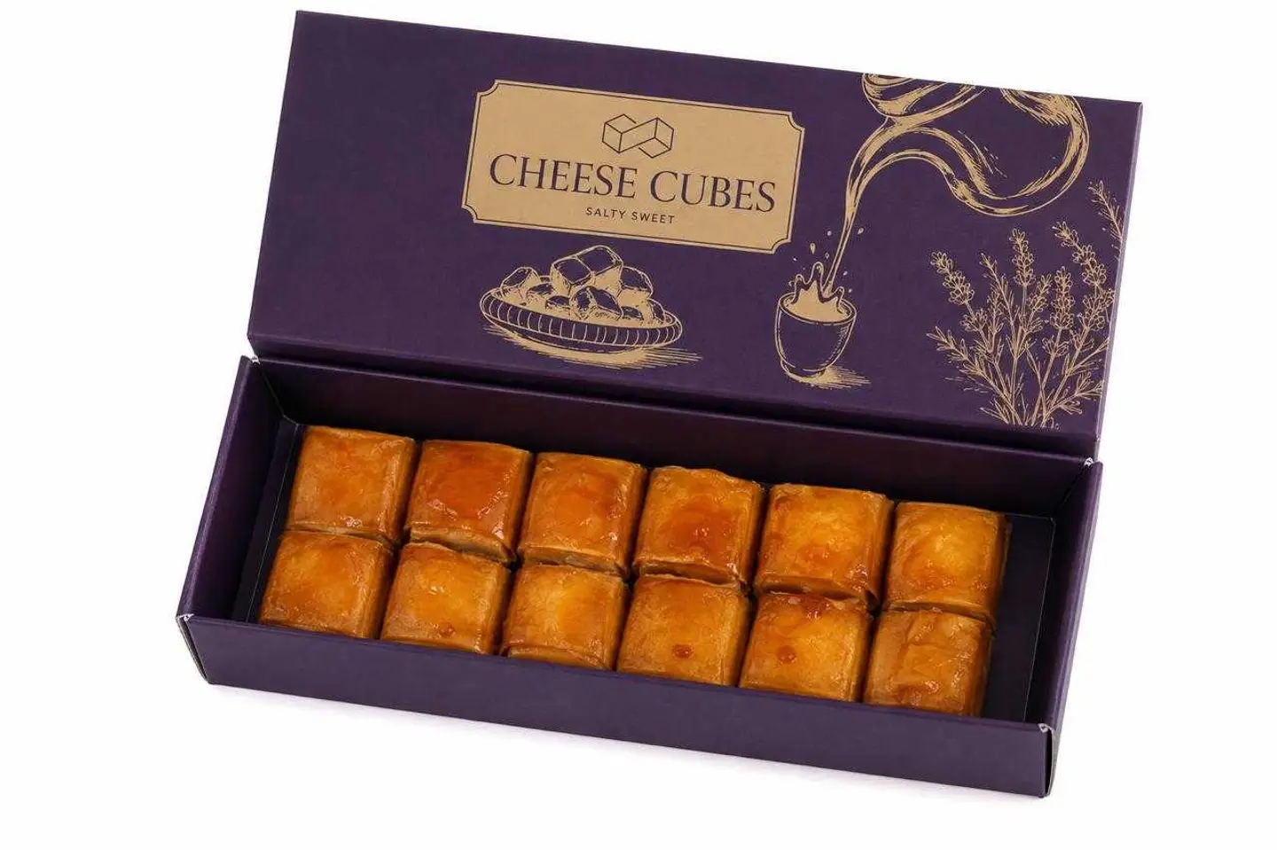 Mini Box Kunafa Cubes