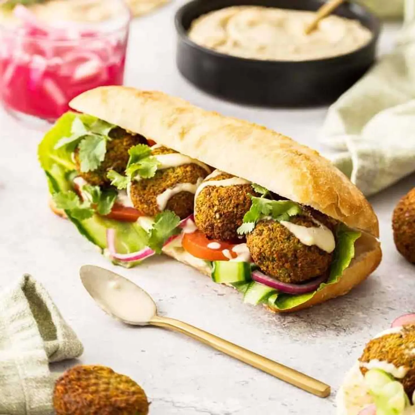 Falafel Kaeek Bread