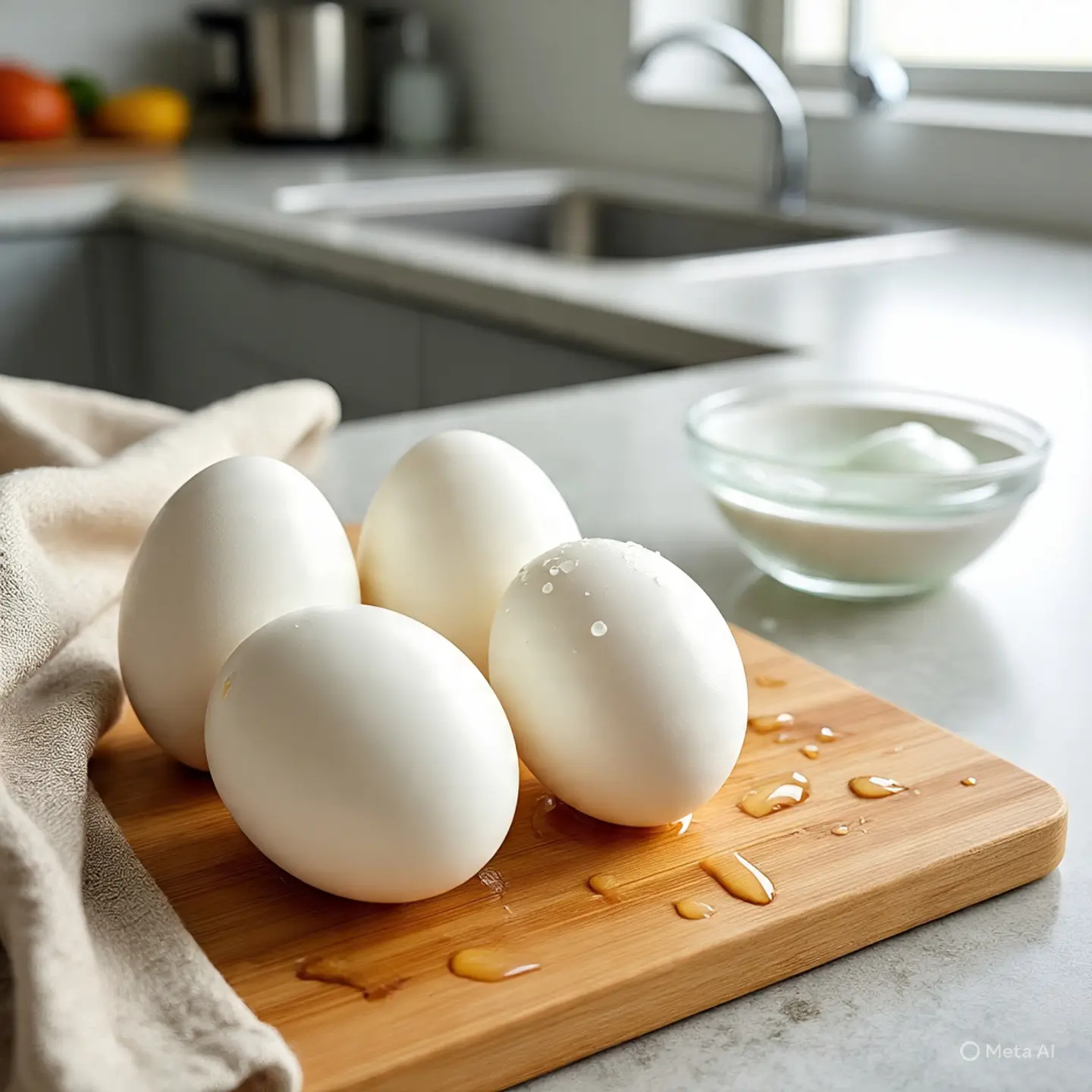 بيض مسلوق مع بهارات خاصة