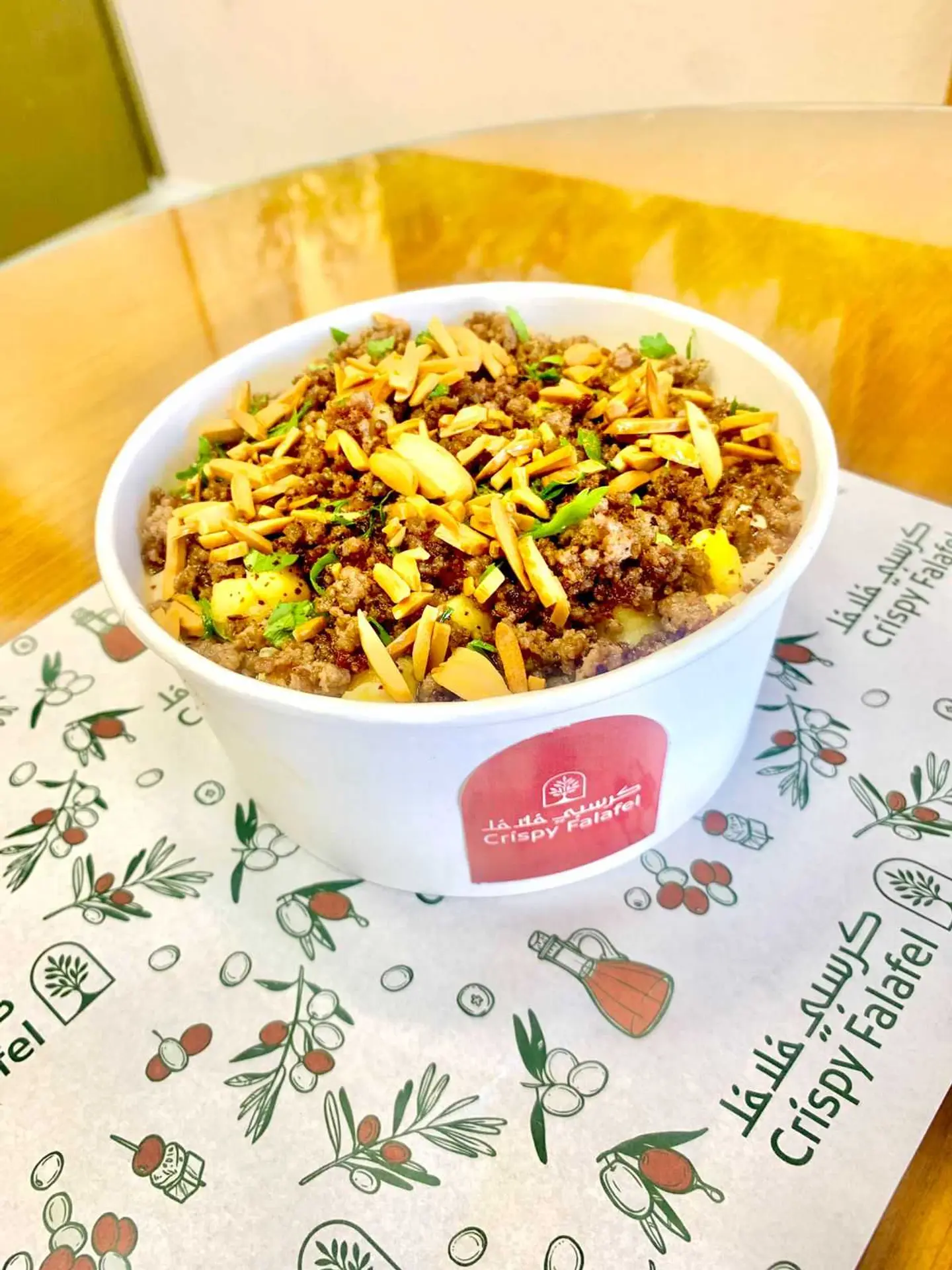 Hummus Fatteh With Meat And Nuts