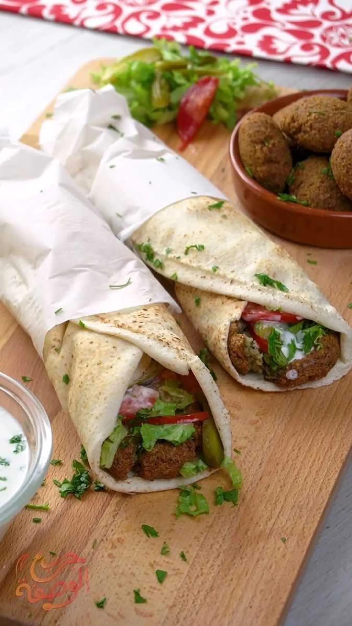 Lebanese Falafel Bread Larg