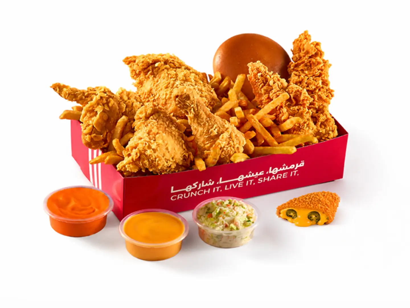 Crunchy Cheese Broasted Box