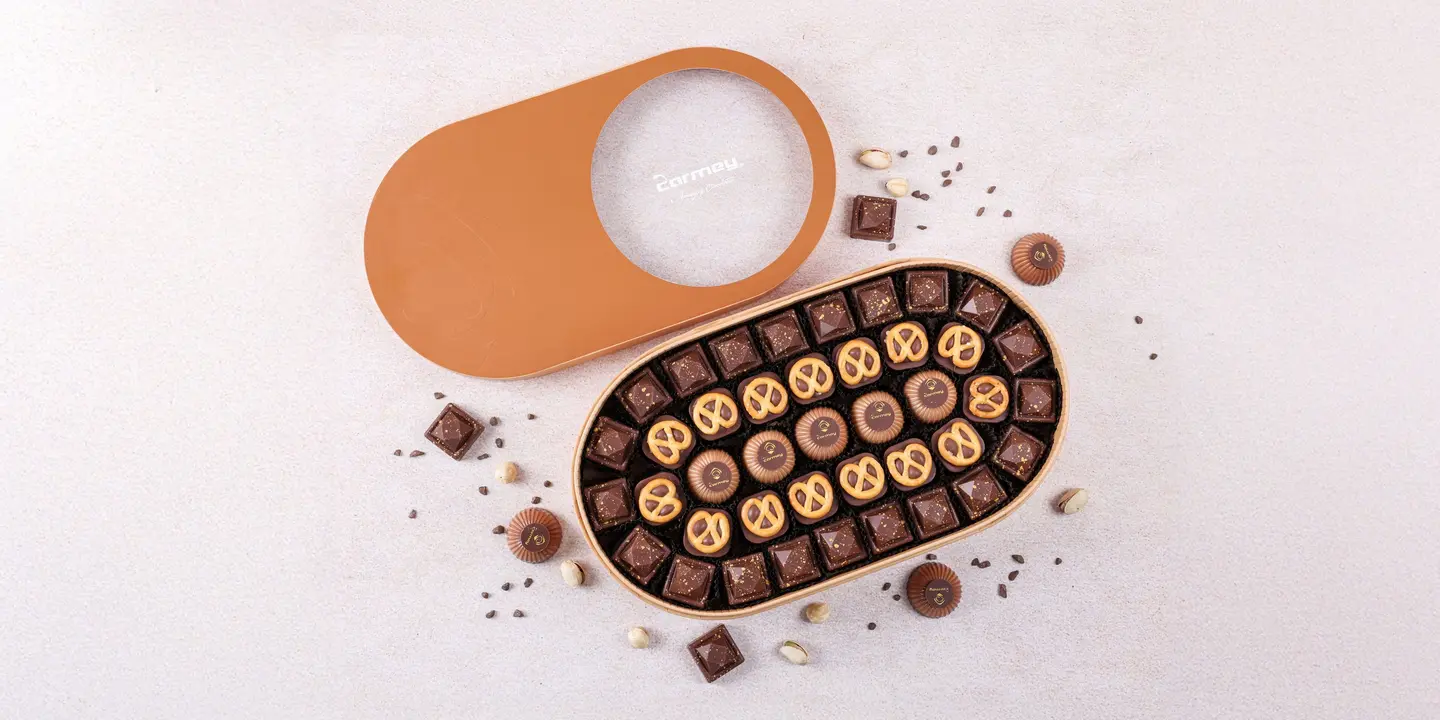 Open Chocolate Gift Box