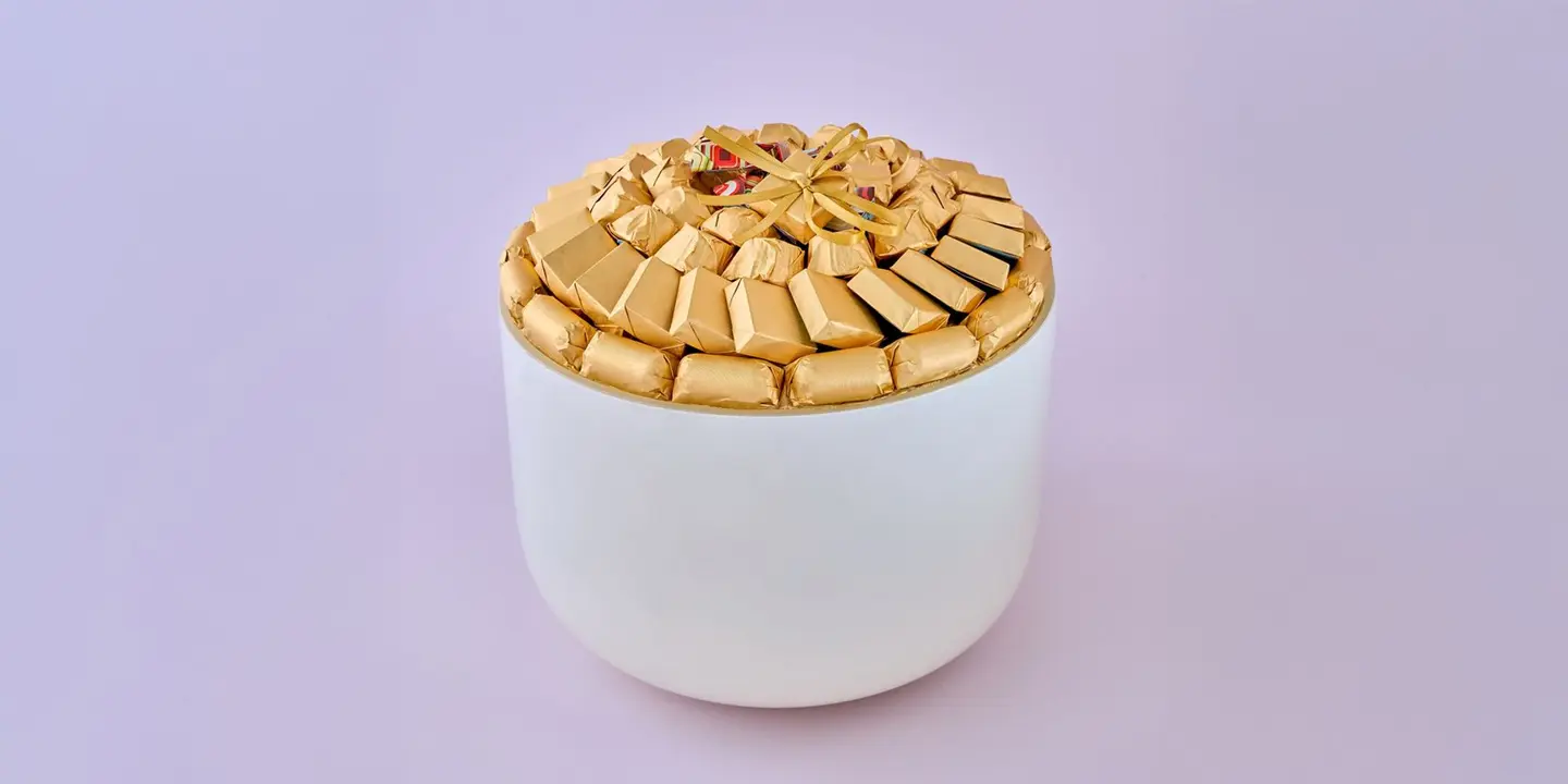 Luxury Wrapped Chocolate Vase