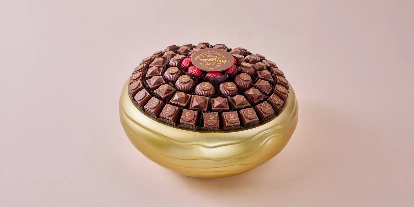 Small Gold Plated Chocolate Vase