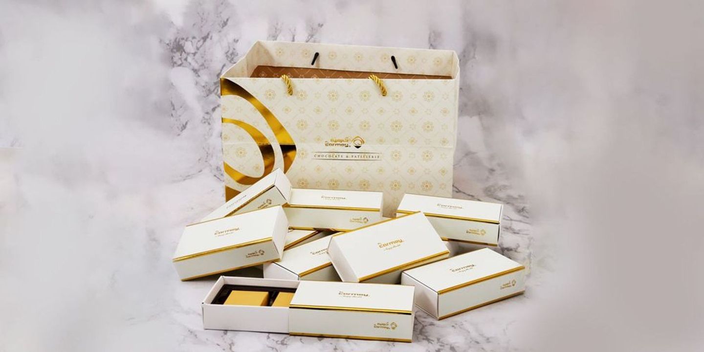 Beige Wafer Rectangle Distribution Package