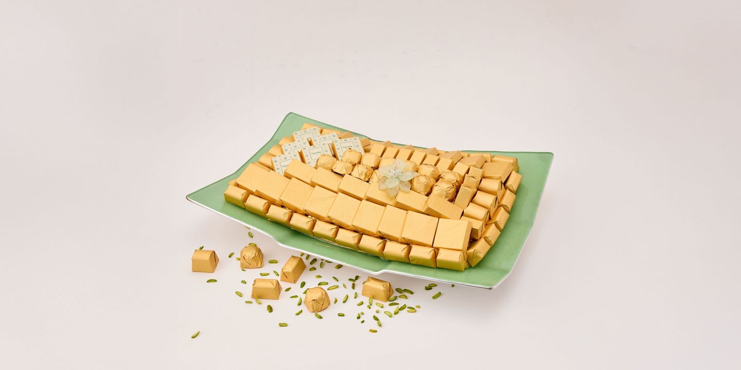 Ribbed Chocolate Coated Tray