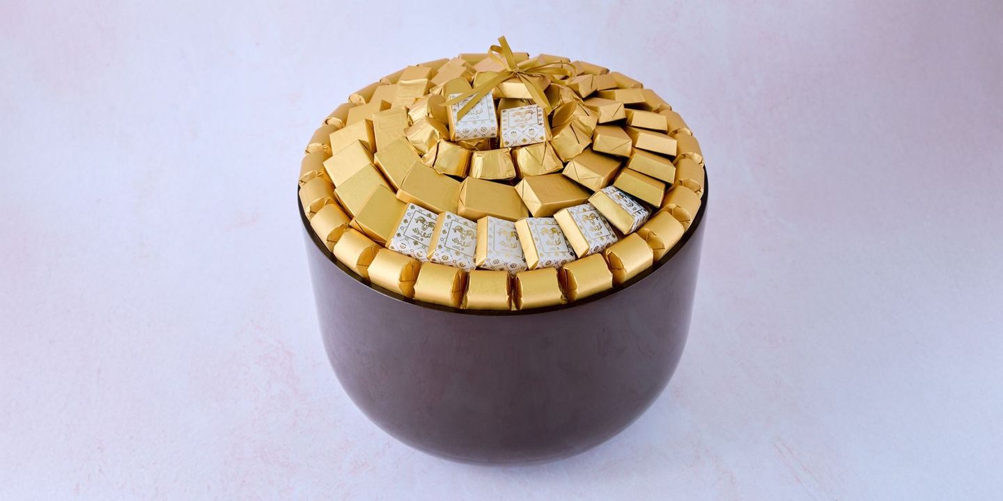 Large Brown Chocolate Wrapped Eid Vase