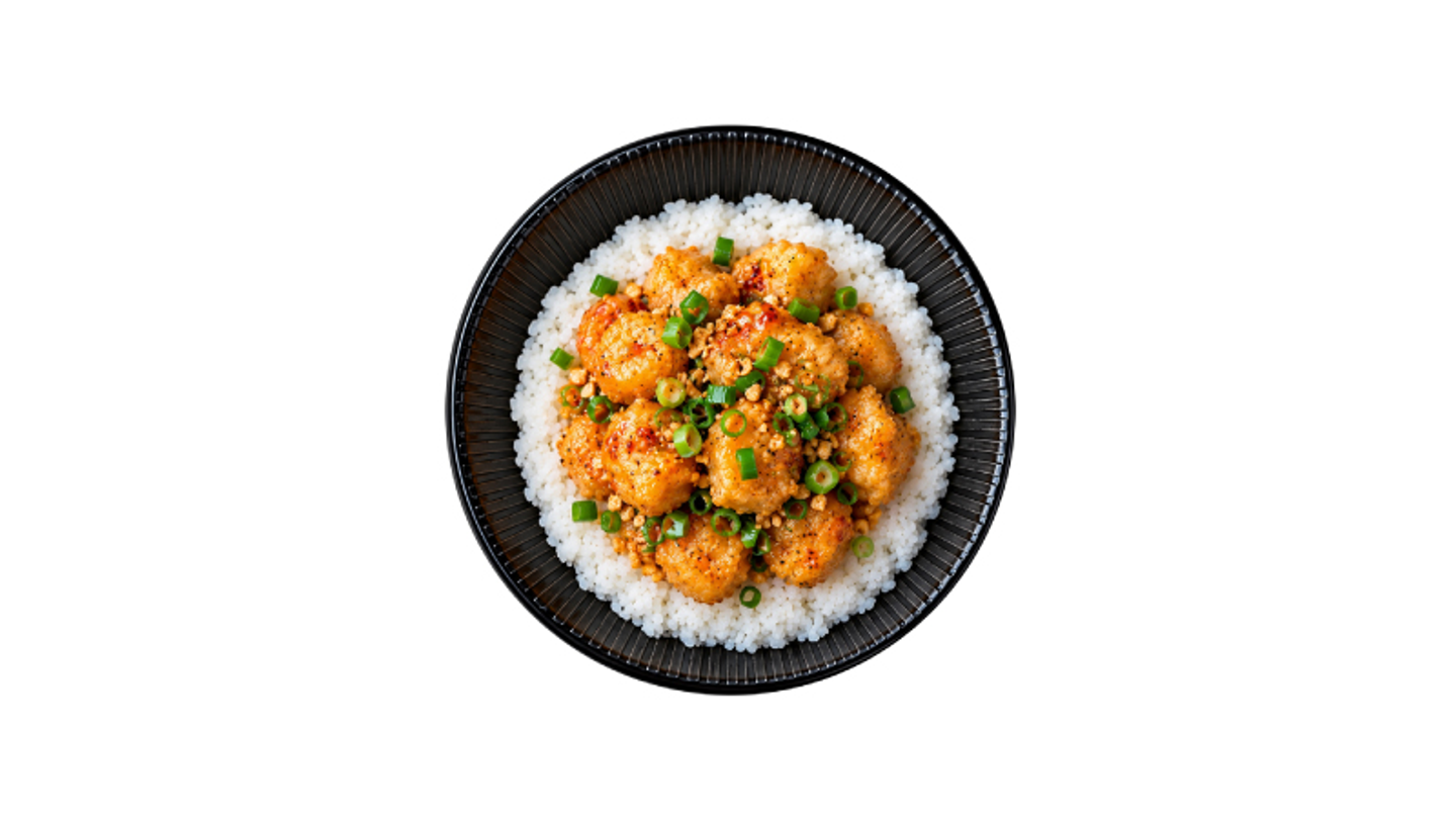 Crispy Garlic Shrimp Bowl