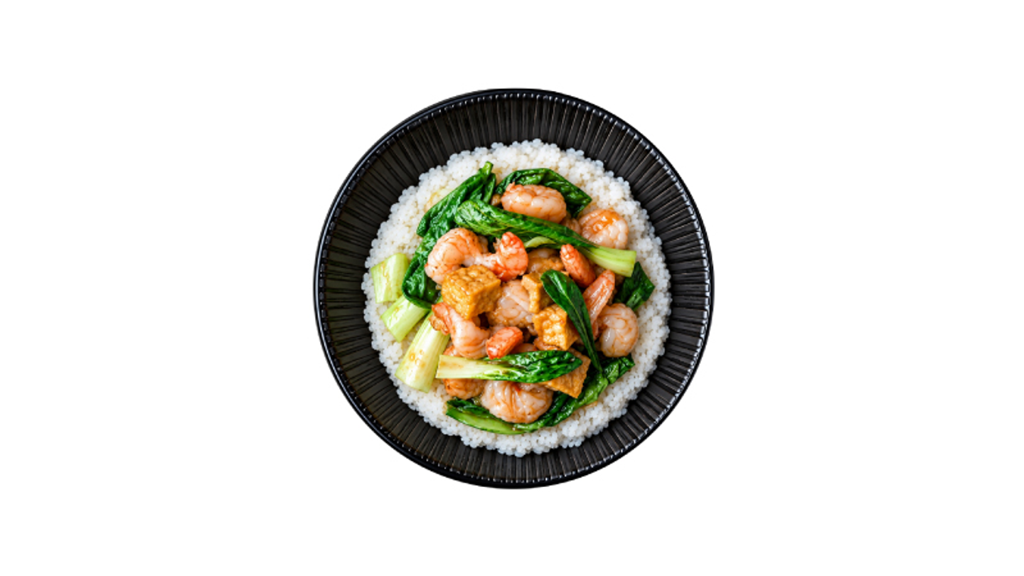 Shrimp Oyster With Bokchoy Bowl
