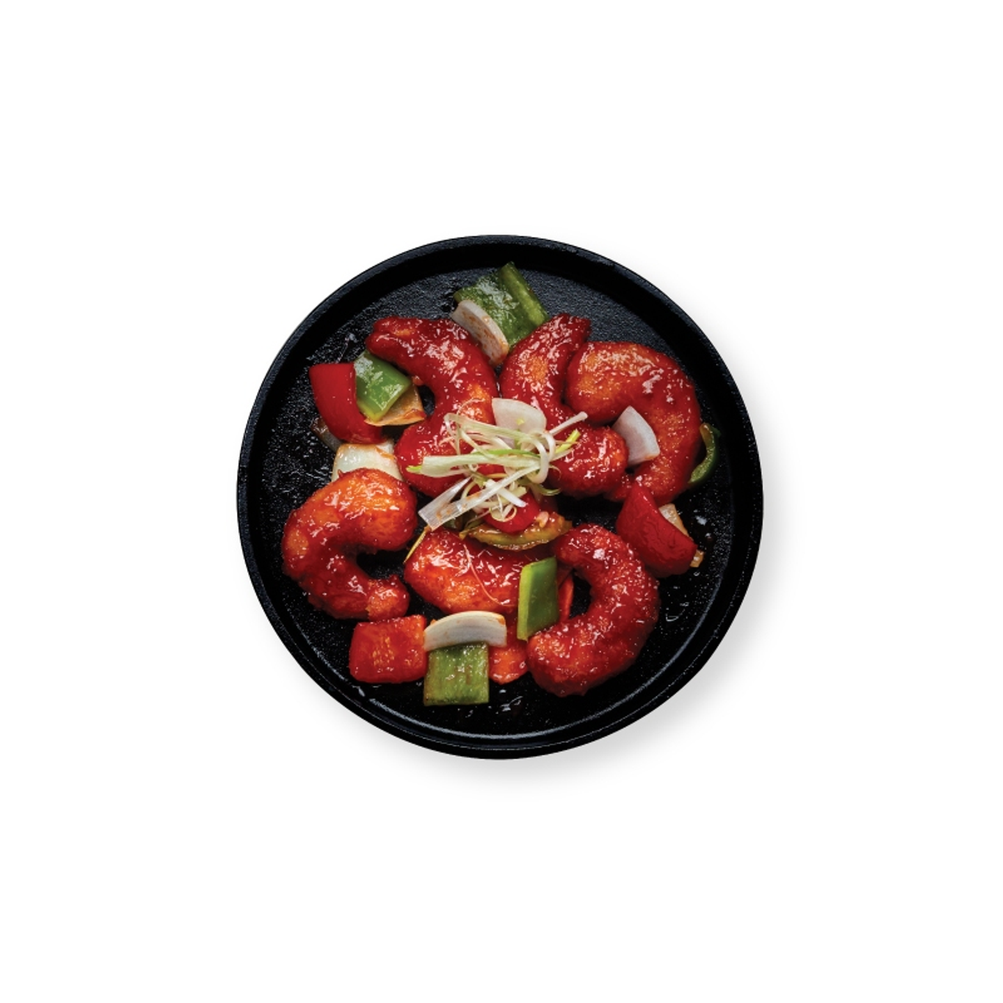 جمبري بصلصة الحامض والحلو