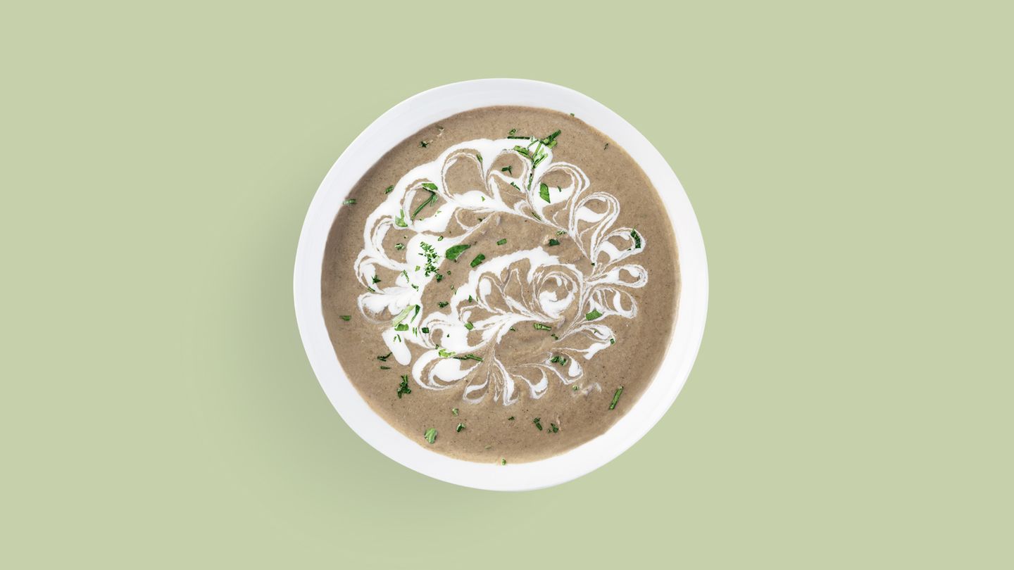 Creamy Mushroom Soup 178 Kcal